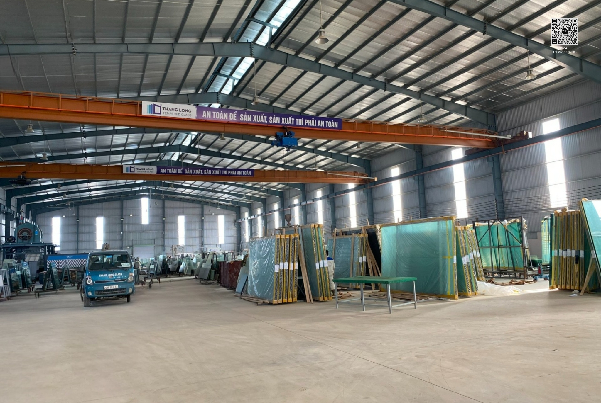 Hình ảnh nhà máy, hệ thống xưởng, đội ngũ kỹ thuật kính Thăng Long Glass