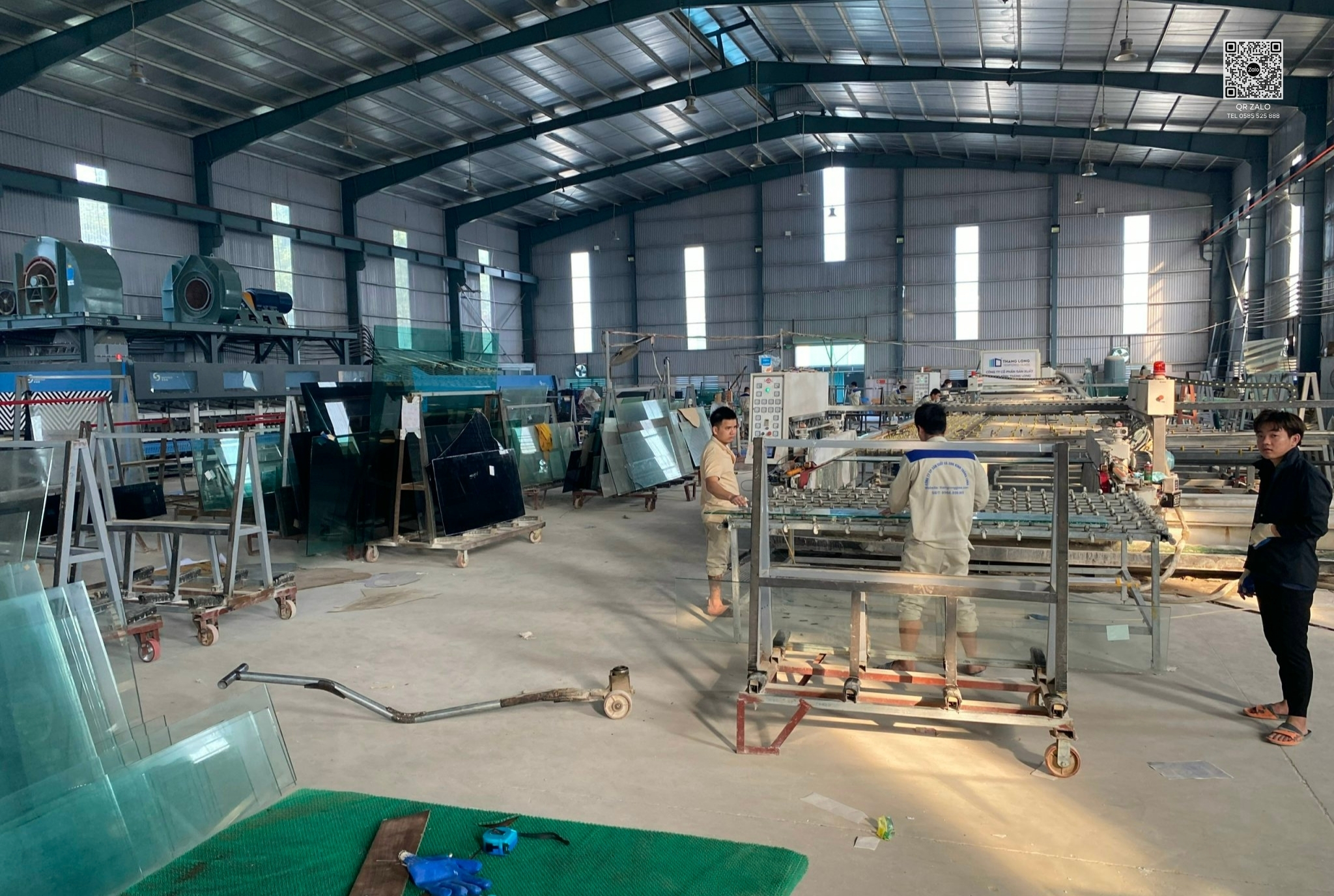 Hình ảnh nhà máy, hệ thống xưởng, đội ngũ kỹ thuật kính Thăng Long Glass