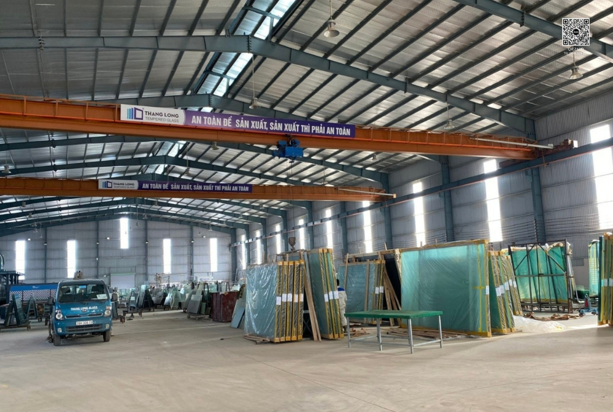 Hình ảnh nhà máy, hệ thống xưởng, đội ngũ kỹ thuật kính Thăng Long Glass