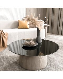 B&agrave;n tr&ograve;n k&iacute;nh cường lực đen TL-042